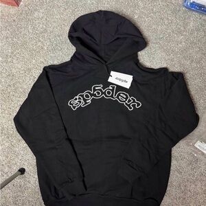 Dm before you buy!Spode Black Crewneck Hoodie with White Logo